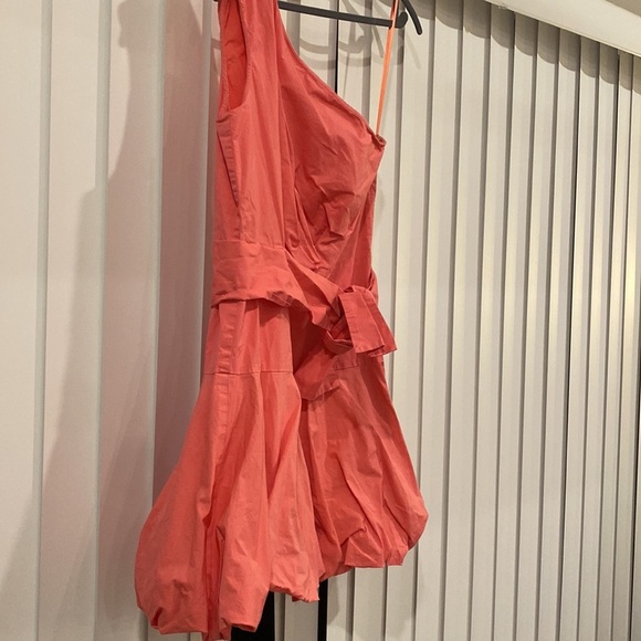 Coral One Shoulder Puff Dress" by Derek Lam 10 Crosby - Picture 4 of 7